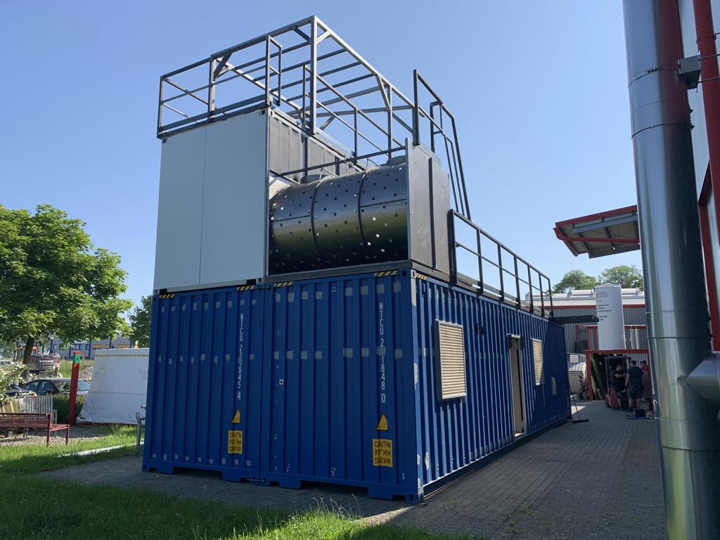 Container in Bearbeitung